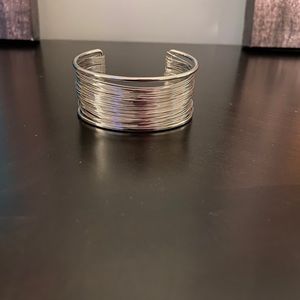 Silver cuff bracelet